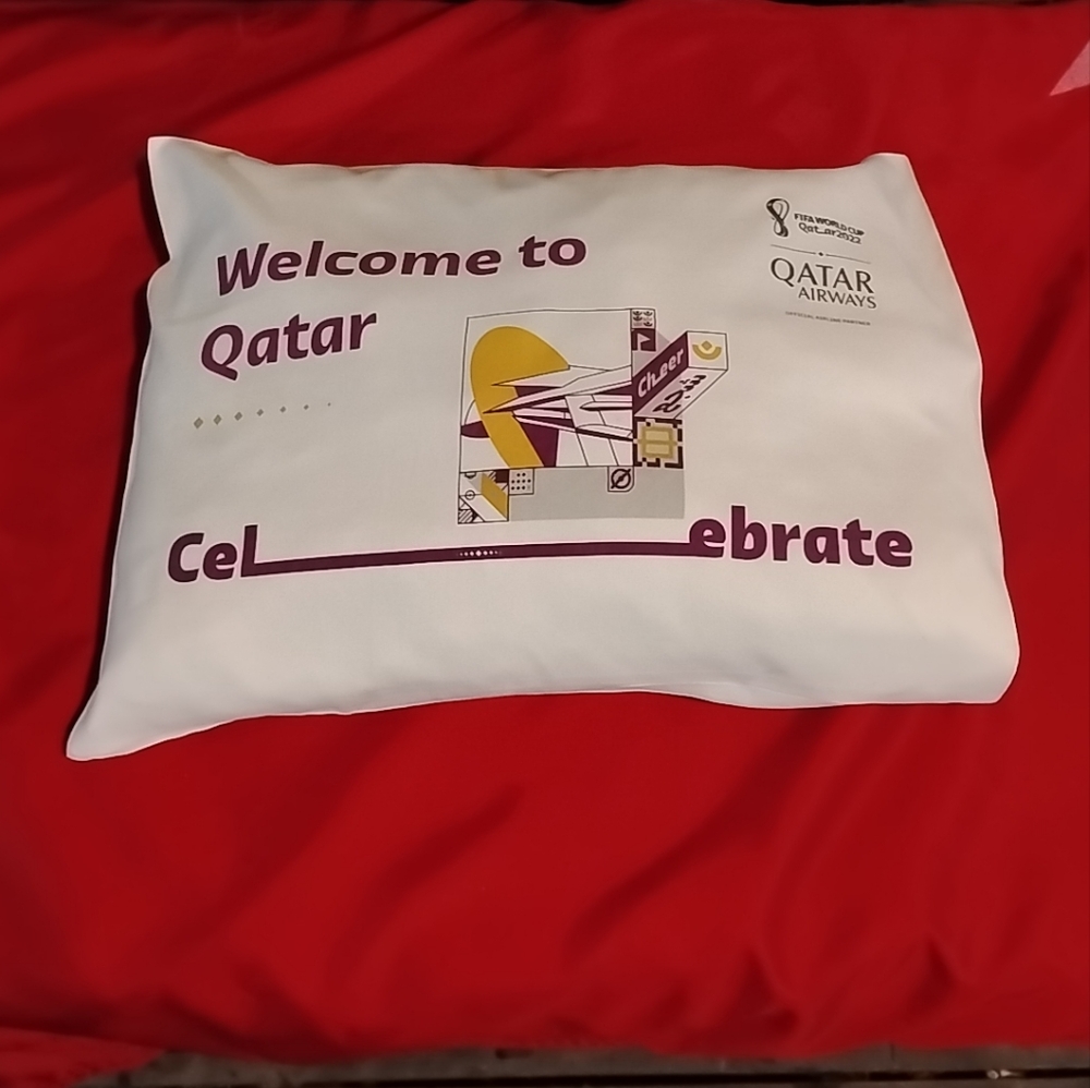 Qatar airways pillow